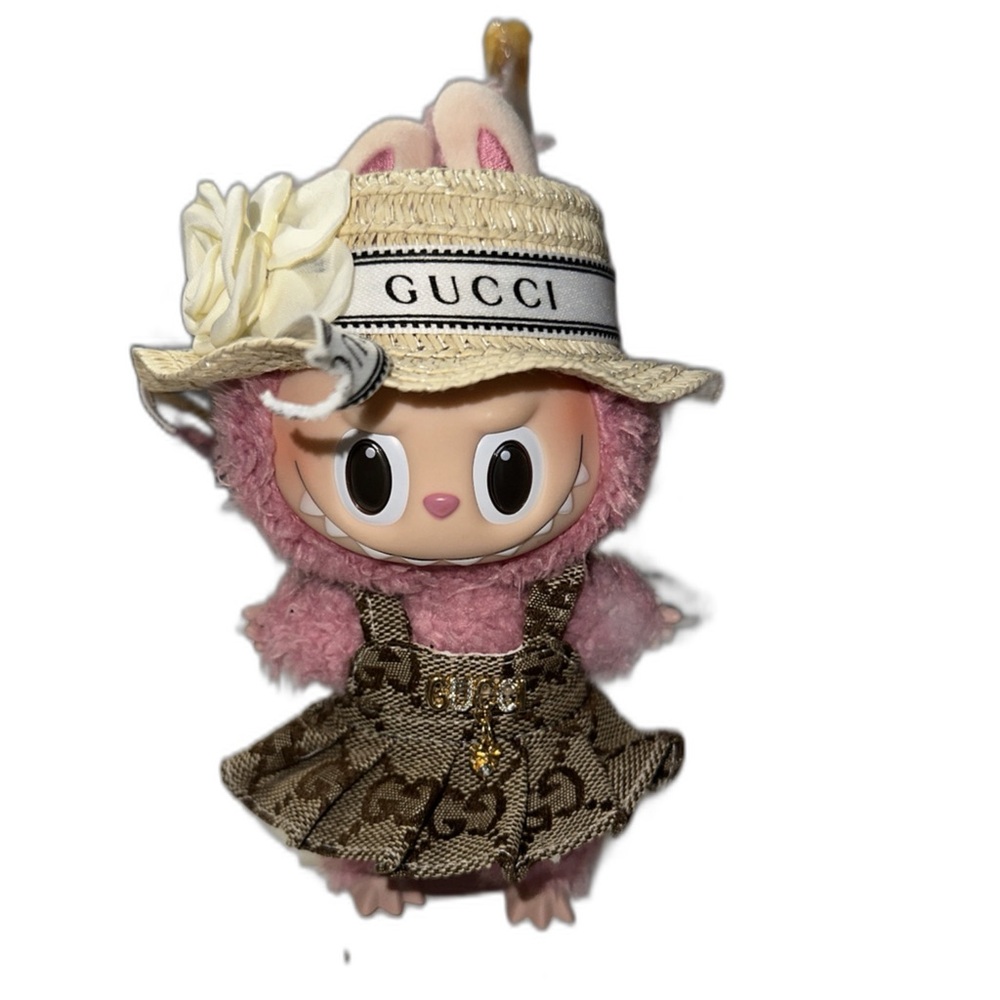 Labubu fashion dress and hat set